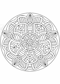 Páginas com mandalas para colorir – Página 28