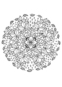 Mandalas de flores para colorir – Página 3