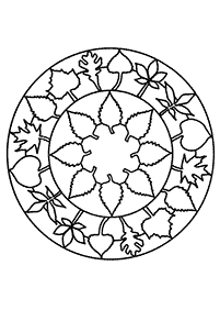 Mandalas de flores para colorir – Página 4