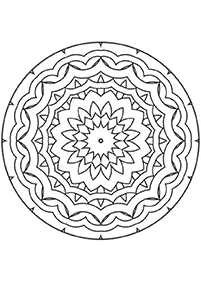 Mandalas simples para colorir – Página de colorir 10