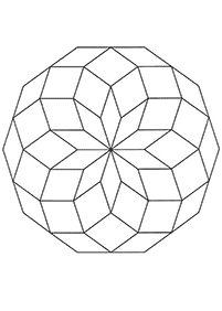 Mandalas simples para colorir – Página de colorir 14