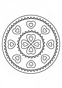 Mandalas simples para colorir – Página de colorir 28