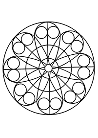 Mandalas simples para colorir – Página de colorir 35