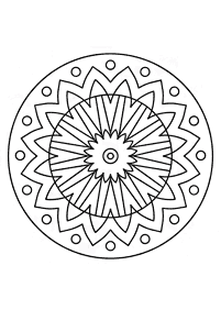 Mandalas simples para colorir – Página de colorir 38