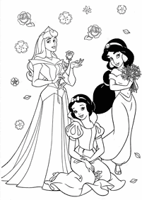 Desenhos para colorir das Princesas – Página de colorir 10