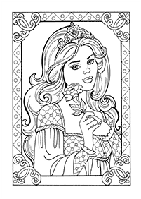 Desenhos para colorir das Princesas – Página de colorir 11