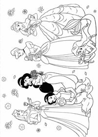 Desenhos para colorir das Princesas – Página de colorir 12