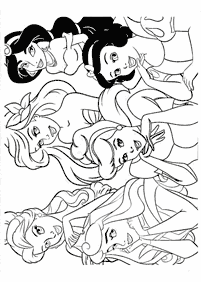 Desenhos para colorir das Princesas – Página de colorir 14