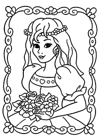 Desenhos para colorir das Princesas – Página de colorir 2