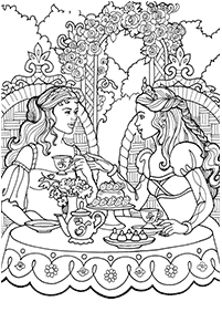 Desenhos para colorir das Princesas – Página de colorir 7