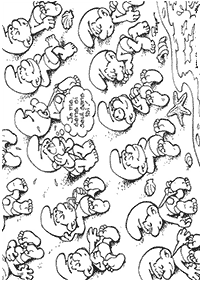 Desenhos dos Smurfs para colorir – Página de colorir 37
