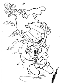 Desenhos dos Smurfs para colorir – Página de colorir 42