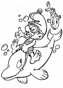 Desenhos dos Smurfs para colorir – Página de colorir 43