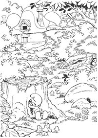 Desenhos dos Smurfs para colorir – Página de colorir 49