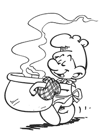Desenhos dos Smurfs para colorir – Página de colorir 52