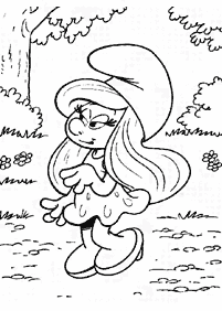 Desenhos dos Smurfs para colorir – Página de colorir 58