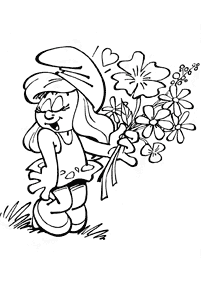 Desenhos dos Smurfs para colorir – Página de colorir 64