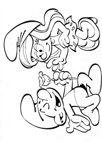 Desenhos dos Smurfs para colorir – Página de colorir 65