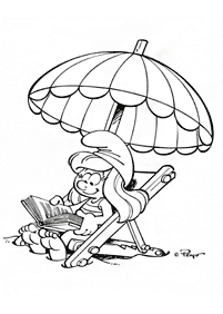 Desenhos dos Smurfs para colorir – Página de colorir 66