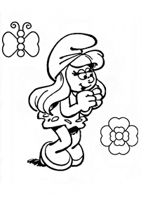 Desenhos dos Smurfs para colorir – Página de colorir 67