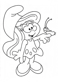 Desenhos dos Smurfs para colorir – Página de colorir 68