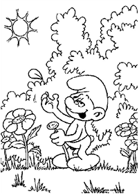 Desenhos dos Smurfs para colorir – Página de colorir 7