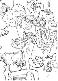 Desenhos dos Smurfs para colorir – Página de colorir 9