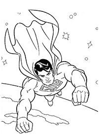 Desenhos do Super Homem para colorir – Página de colorir 1