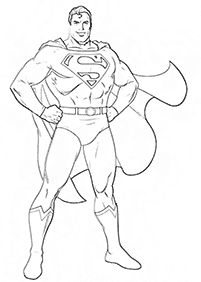 Desenhos do Super Homem para colorir – Página de colorir 10