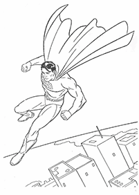 Desenhos do Super Homem para colorir – Página de colorir 11