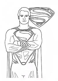 Desenhos do Super Homem para colorir – Página de colorir 12