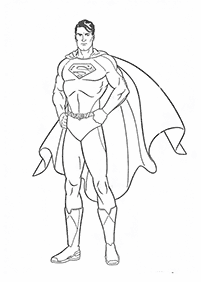 Desenhos do Super Homem para colorir – Página de colorir 19