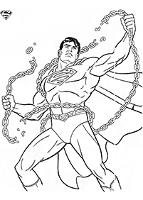 Desenhos do Super Homem para colorir – Página de colorir 9
