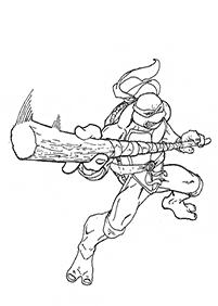Páginas para colorir das Tartarugas Ninjas – Página de colorir 26