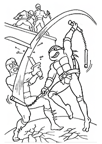Páginas para colorir das Tartarugas Ninjas – Página de colorir 4