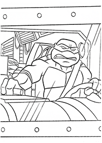 Páginas para colorir das Tartarugas Ninjas – Página de colorir 7