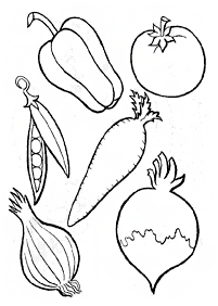 Desenhos de vegetais para colorir – Página de colorir 88