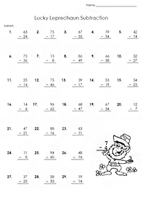 Вычитание для детей - задание 47