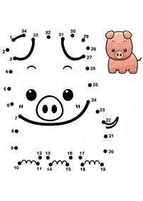 dot-to-dot easy - worksheet 104