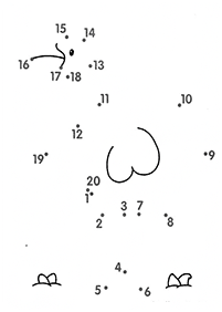 dot-to-dot easy - worksheet 89