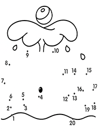 dot-to-dot easy - worksheet 91