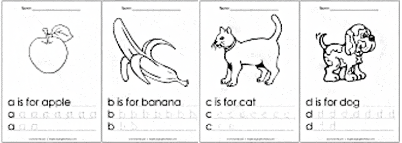 english alphabet - worksheet 15