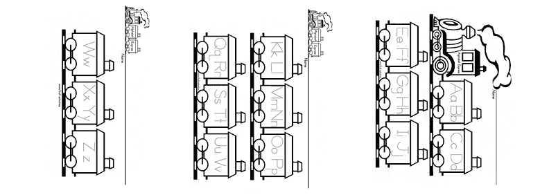 english alphabet - worksheet 23