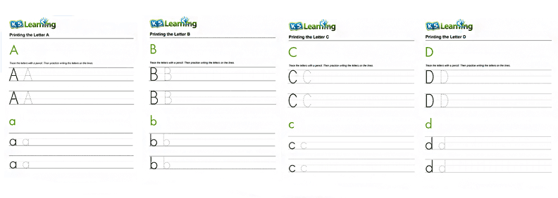 english alphabet - worksheet 25