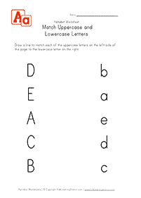 english alphabet - worksheet 30