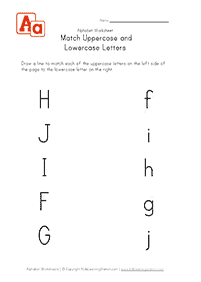 english alphabet - worksheet 31