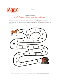 english alphabet - worksheet 48