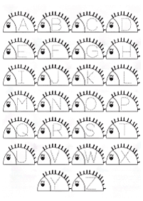 english alphabet - worksheet 67