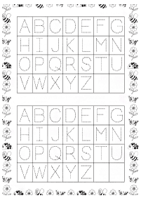 english alphabet - worksheet 69