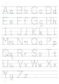 english alphabet - worksheet 74